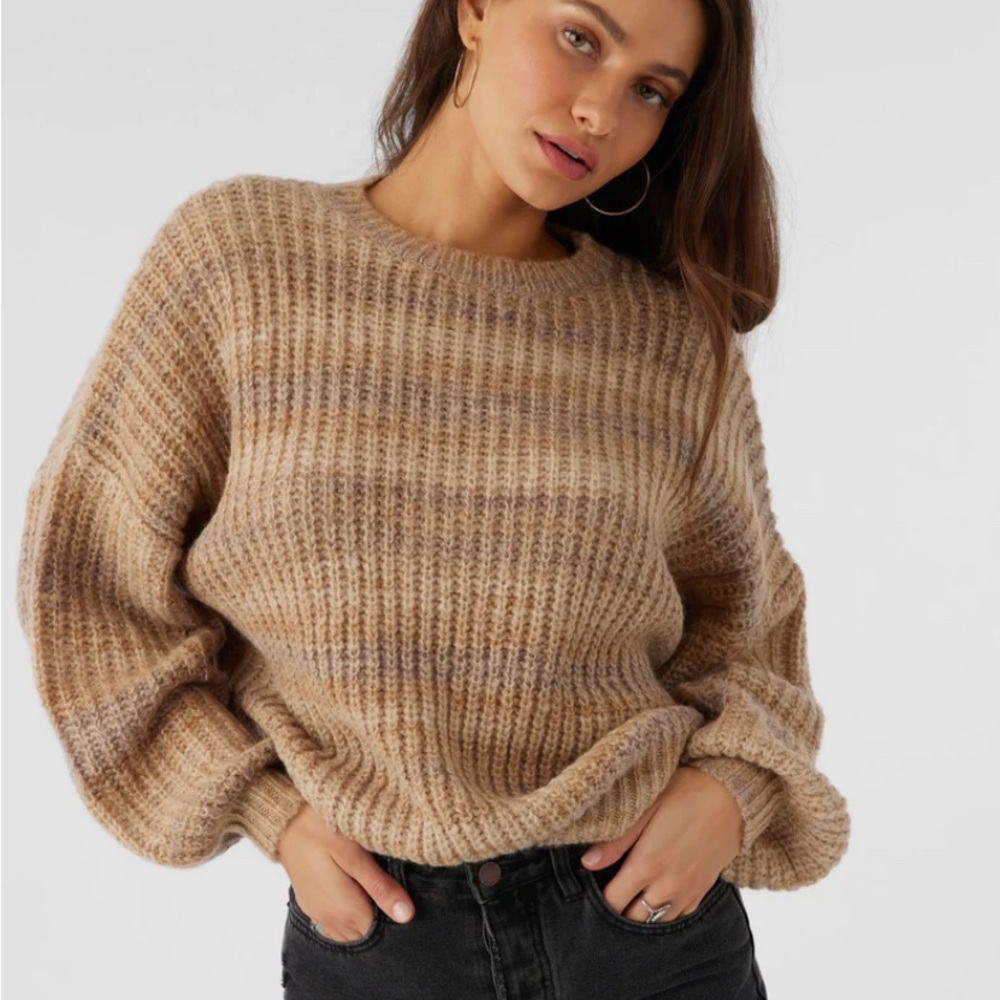 O'Neill Cozy Brown Crew Neck Sweater